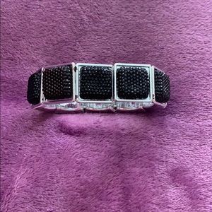 Black/silver bracelet